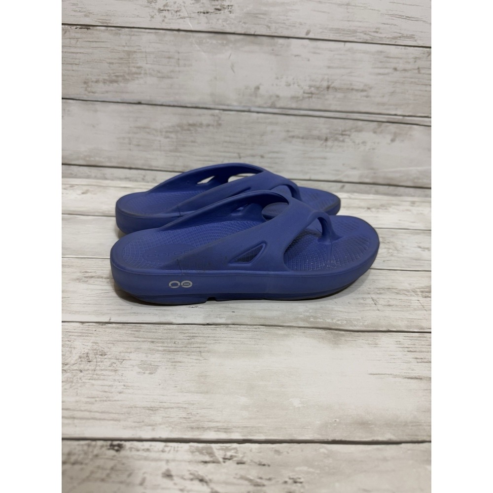 OOFOS Blue Women's Thong Sandals